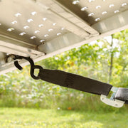 safety strap of the HD Ramps 12' x 40-1/2" Plate End Aluminum Walk Ramp