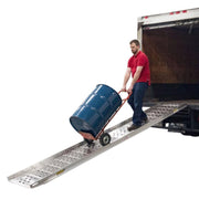 HD Ramps 16' Aluminum Slider Walk Ramp with Under-Truck Storage Bracket ramp in use
