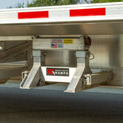 HD Ramps 16' L x 16" W Step Deck Trailer Ramp Kit stand hanger in use