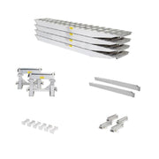 HD Ramps 16' L x 18" W 2 Bunk Load Leveler / 4 Ramp System for 24" H Step Deck Trailers - 23,500 lb. Capacity