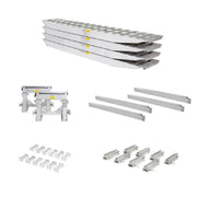 HD Ramps 16' L x 18" W 4 Bunk Load Leveler / 4 Ramp System for 22" H Step Deck Trailers bundled products
