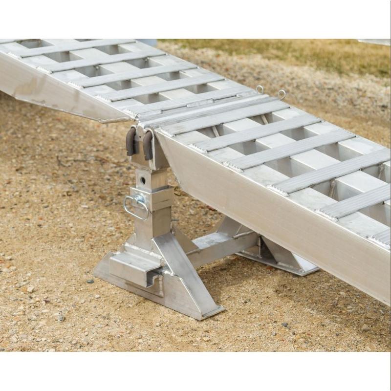HD Ramps 16' L x 18" W 4 Bunk Load Leveler / 4 Ramp System for 22" H Step Deck Trailers ramp support stand