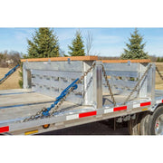 HD Ramps 16’ L x 20" W 2 Bunk Load Leveler / 4 Ramp System for 26" H Step Deck Trailers ramp assembled as load lever with lumber clips
