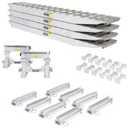 HD Ramps 16' L x 20" W 4 Bunk Load Leveler / 4 Ramp System for 20" H Step Deck Trailers bundle