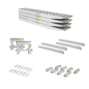 HD Ramps 16’ L x 20" W 4 Bunk Load Leveler / 4 Ramp System for 26" H Step Deck Trailers bundle