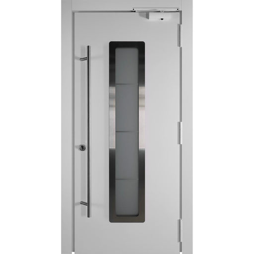 Belldinni Modern Front Steel Door Argos Black/White 37 2/5" X 81 1/2" + HARDWARE-Belldinni Inc.-Access Division