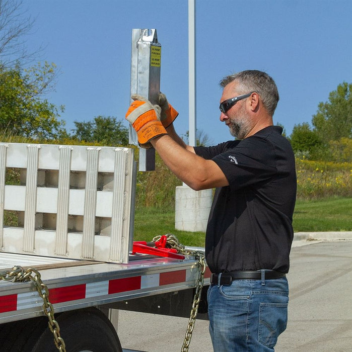 HD Ramps 16' L x 16" W 2 Bunk Load Leveler / 4 Ramp System for 16" H Step Deck Trailers - 20,000 lb. Capacity