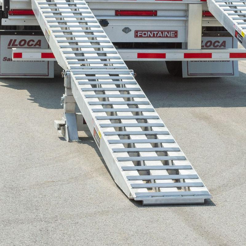 HD Ramps 4 Bunk Load Leveler / 4 Ramp Master Kit for 20" Step Deck Trailers, 23,500 lb, Aluminum