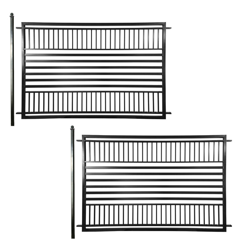 Aleko 2-Panel Fence Kit - BARCELONA Style - 8x5 ft.