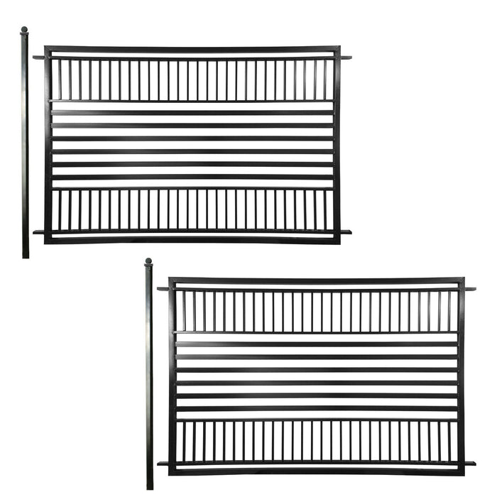 Aleko 2-Panel Fence Kit - BARCELONA Style - 8x5 ft.