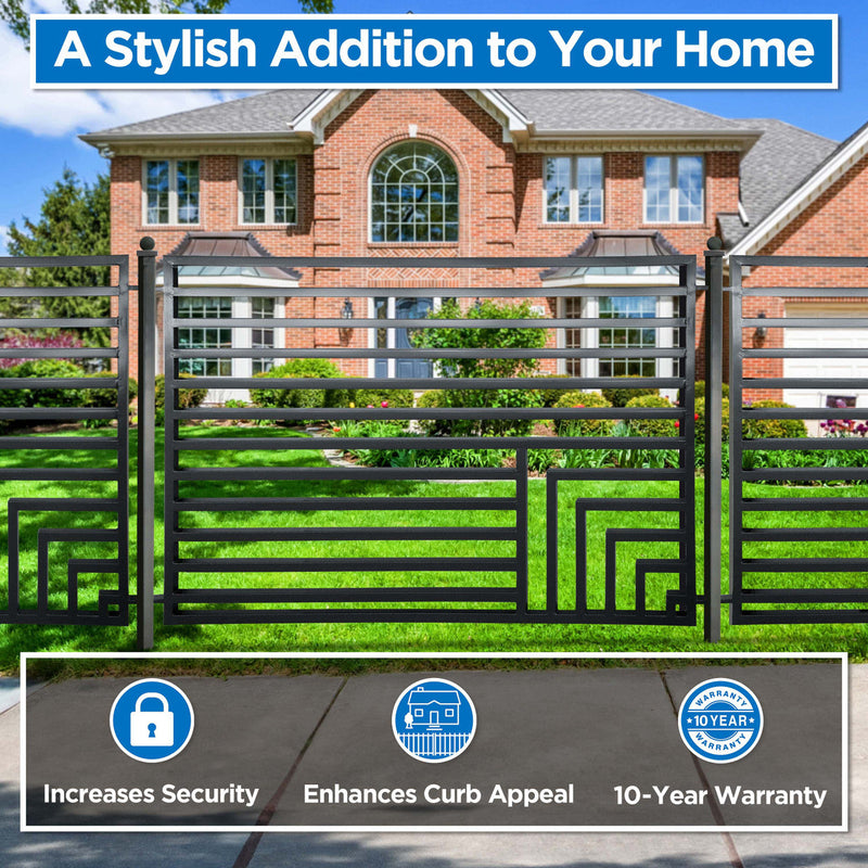 Aleko 2-Panel Fence Kit - FLORENCE Style - 8x5 ft.