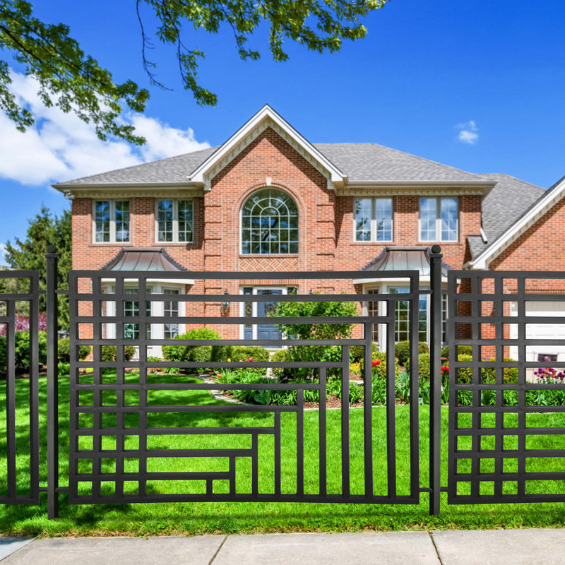 Aleko 2-Panel Fence Kit - KYIV Style - 8x5 ft.