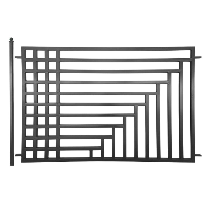 Aleko 2-Panel Fence Kit - KYIV Style - 8x5 ft.