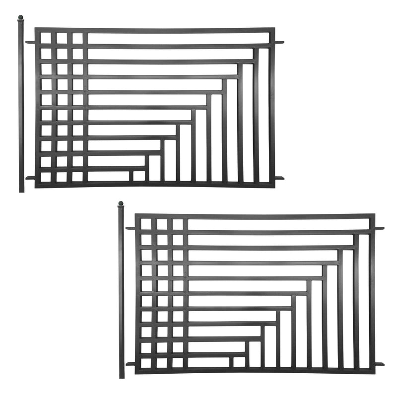 Aleko 2-Panel Fence Kit - KYIV Style - 8x5 ft.