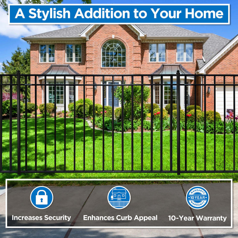 Aleko 2-Panel Fence Kit - MADRID Style - 8x5 ft. Each