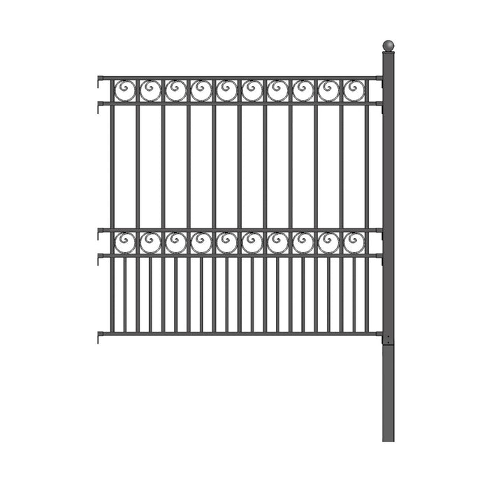 Aleko 2-Panel Fence Kit - PARIS Style - 8x5 ft. Each