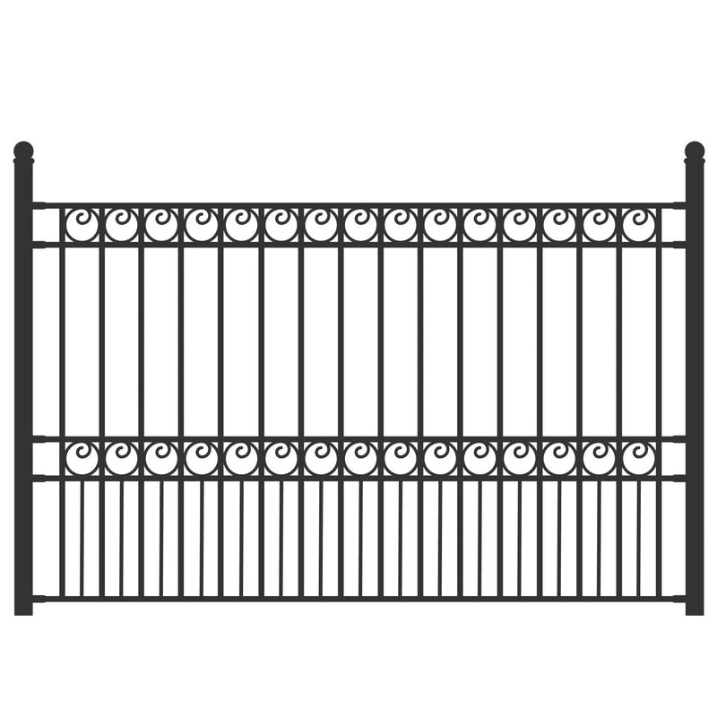 Aleko 2-Panel Fence Kit - PARIS Style - 8x5 ft. Each