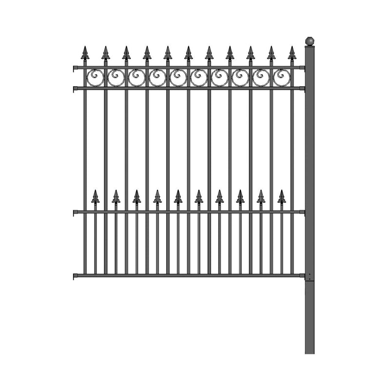 Aleko 2-Panel Fence Kit - PRAGUE Style - 8x5 ft. Each