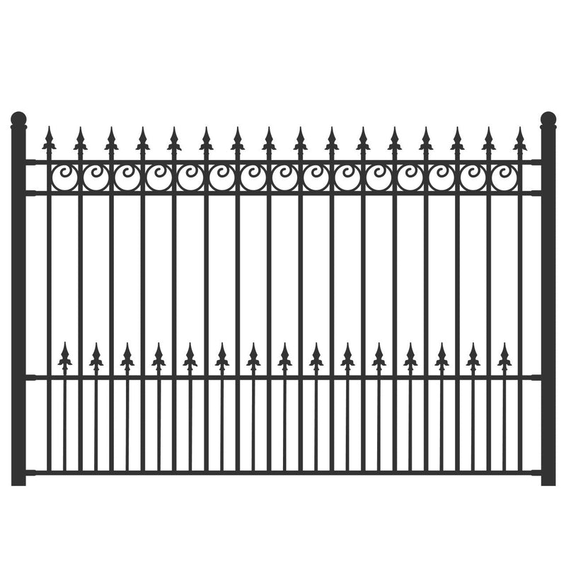 Aleko 2-Panel Fence Kit - PRAGUE Style - 8x5 ft. Each