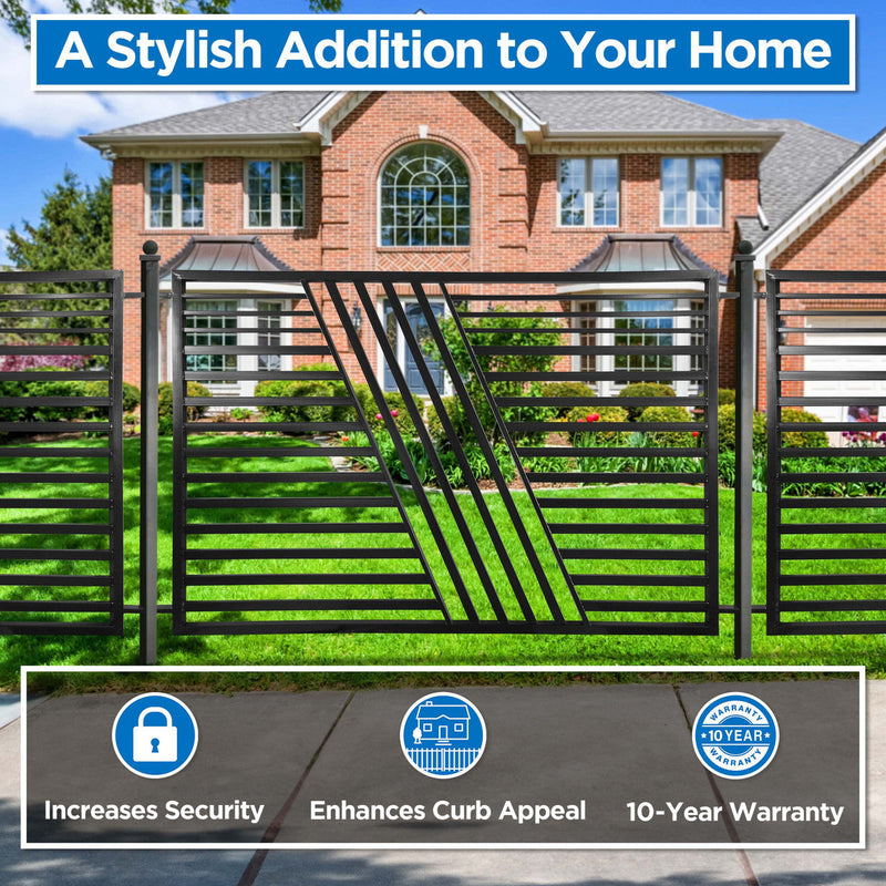 Aleko 2-Panel Fence Kit - SOFIA Style - 8x5 ft. Each