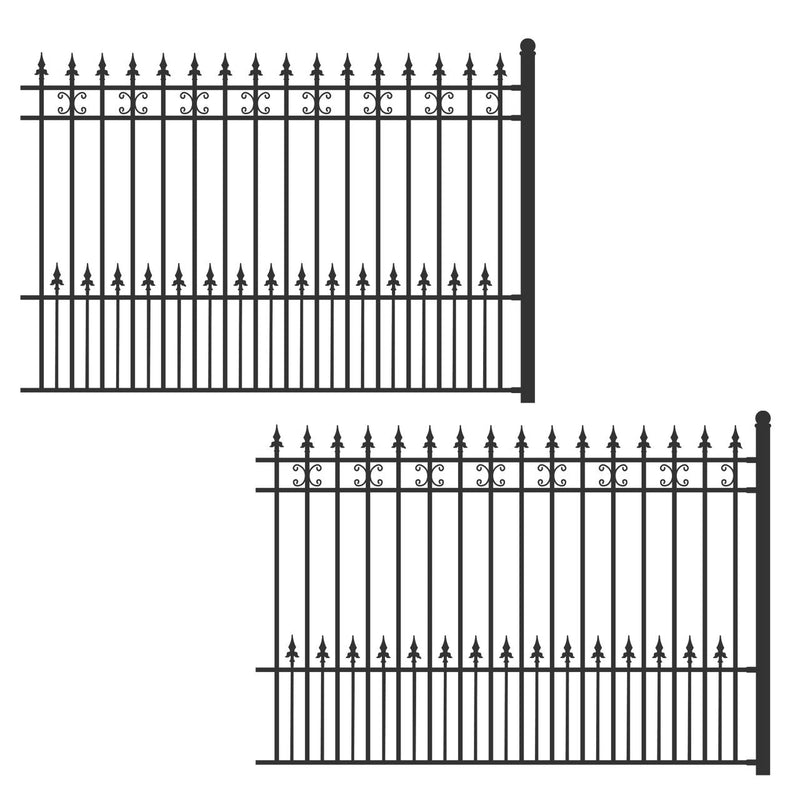 Aleko 2-Panel Fence Kit - VENICE Style - 8x5 ft. Each