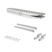 bundled products of the HD Ramps 2 Bunk Load Leveler / 2 Ramp System 8'x20" for 26" H Step Deck Trailers