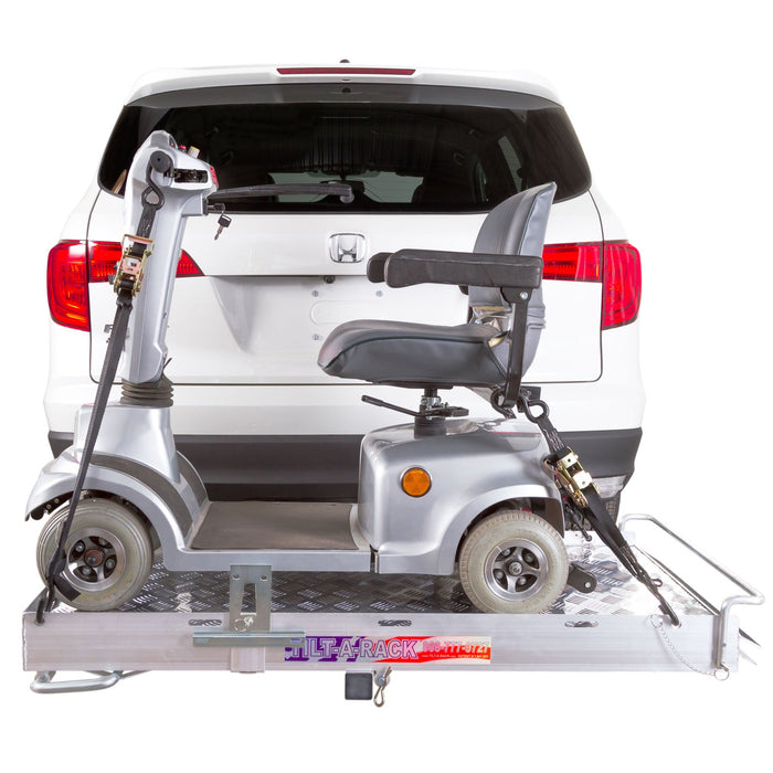 Tilt-A-Rack Aluminum Scooter and Wheelchair Full Size Carrier - 350 lb. Capacity