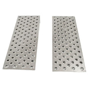 top view of the HD Ramps 48" x 16" Aluminum Shipping Container Wedge Ramps 10,000 lb. Capacity