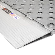 knife foot of the HD Ramps 48" x 36" Punch Plate Shipping Container Ramps 8,000 lb. Capacity