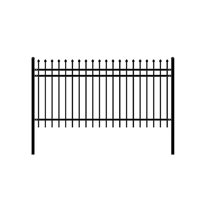 Aleko DYI 4-Panel Steel Fence Kit - ROME Style - 8x4 ft. Each