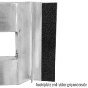 end rubber grip underside of the HD Ramps 4' x 12" Hook & Plate Hybrid End Aluminum Car Trailer Ramps 3,000 lbs Capacity