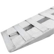 knife foot of the HD Ramps 4' x 12" Hook & Plate Hybrid End Aluminum Car Trailer Ramps 3,000 lbs Capacity