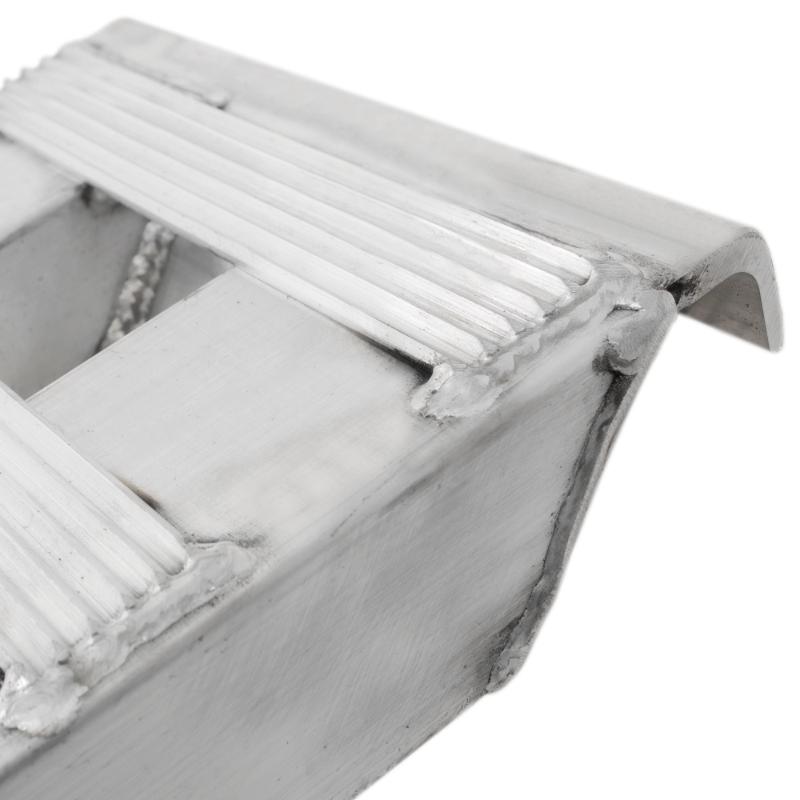 hook end of the HD Ramps 4' x 14" Hook-End Equipment Ramps