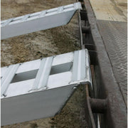 hook end of the HD Ramps 4' x 15" Aluminum Hook End Car Trailer Ramps 5000 lbs Capacity
