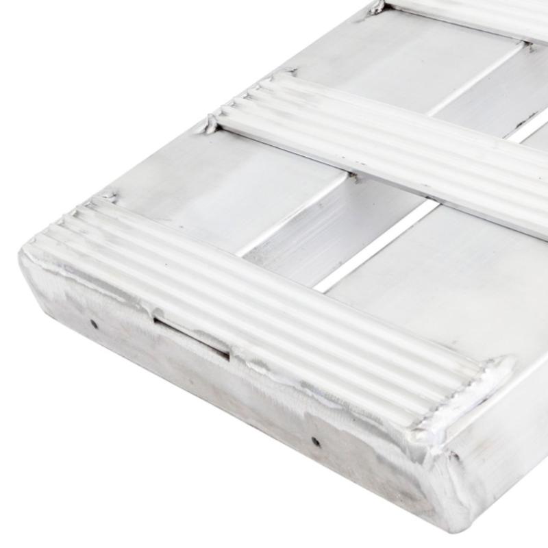 stub foot of the HD Ramps 4' x 15" Aluminum Hook End Car Trailer Ramps 5000 lbs Capacity