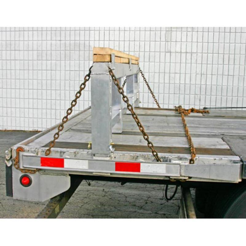 The HD Ramps 5" x 100.875" x 18" Aluminum Load Leveler Chained Up