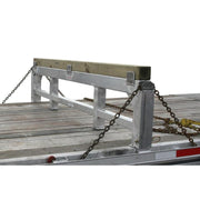 set up of the HD Ramps 5" x 100.875" x 22" Aluminum Load Leveler Bridge for Step Deck Trailers 