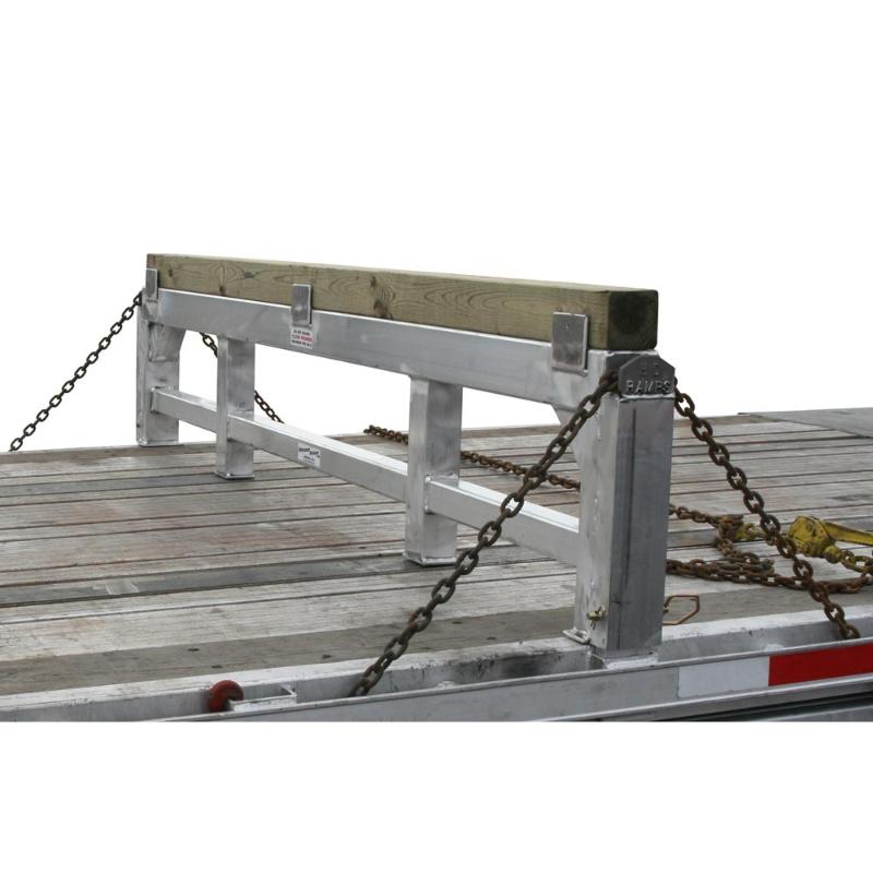 set up of the HD Ramps 5" x 100.875" x 22" Aluminum Load Leveler Bridge for Step Deck Trailers 