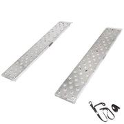 HD Ramps 6' x 12" EZ Traction Hook & Plate Hybrid End Aluminum Car Trailer Ramps 2500 lbs Capacity
