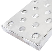 stub foot of the HD Ramps 6' x 12" EZ Traction Hook & Plate Hybrid End Aluminum Car Trailer Ramps 2500 lbs Capacity 