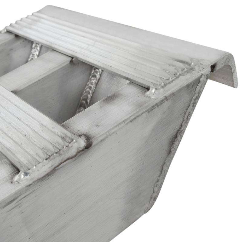 hook end of the HD Ramps 6' x 14" Hook-End Equipment Ramps