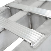 serrated rungs of the HD Ramps 6' x 14" Hook-End Equipment Ramps