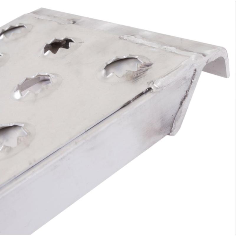 hook end of the HD Ramps 6' x 15" EZ Traction Aluminum Hook End Car Trailer Ramps 4000 lbs Capacity