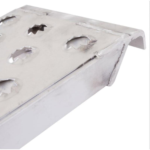 hook end of the HD Ramps 6' x 15" EZ Traction Aluminum Hook End Car Trailer Ramps 4000 lbs Capacity