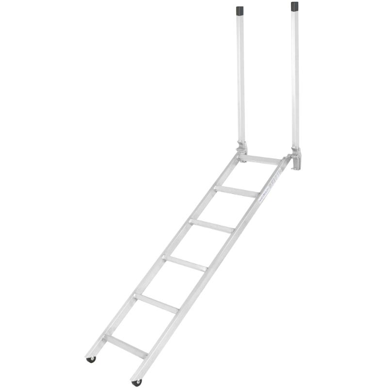 HD Ramps 72" EZ Deck Step® Semi-Trailer Step Ladder Adjustable 54"-66" 375 lbs Capacity
