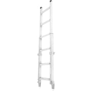 HD Ramps 72" EZ Deck Step® Semi-Trailer Step Ladder Adjustable 54"-66" 375 lbs Capacity when folded