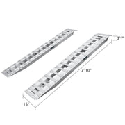 dimensions of the HD Ramps 7'10" Aluminum Plate End Car Trailer Ramps 5,000 lb. Capacity 
