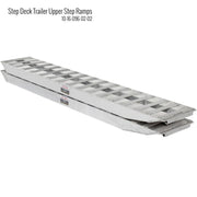 HD Ramps 8' x 16" Aluminum Ramps with Pin-On Ends 10,000 lb. Capacity is stacked on each other