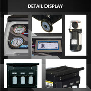 details of the KATOOL AC2100 R-1234YF Recovery & Recycling Machine Fully Automatic with 95% Recovery in 30 min
