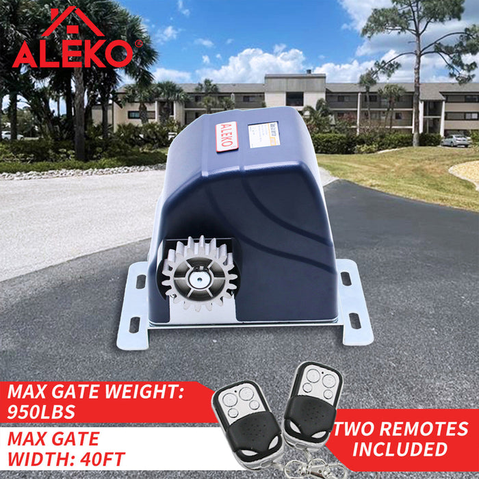 Aleko Sliding Gate Opener - AR900 - Solar Kit 60W